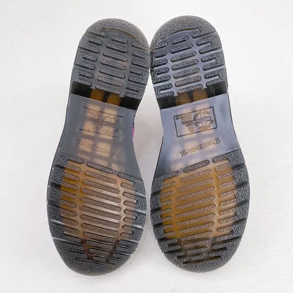 NWOB Dr. Martens Purple Metallic 1460 Pascal Snake Lace Up Boots Women's Size 5 - Picture 11 of 12